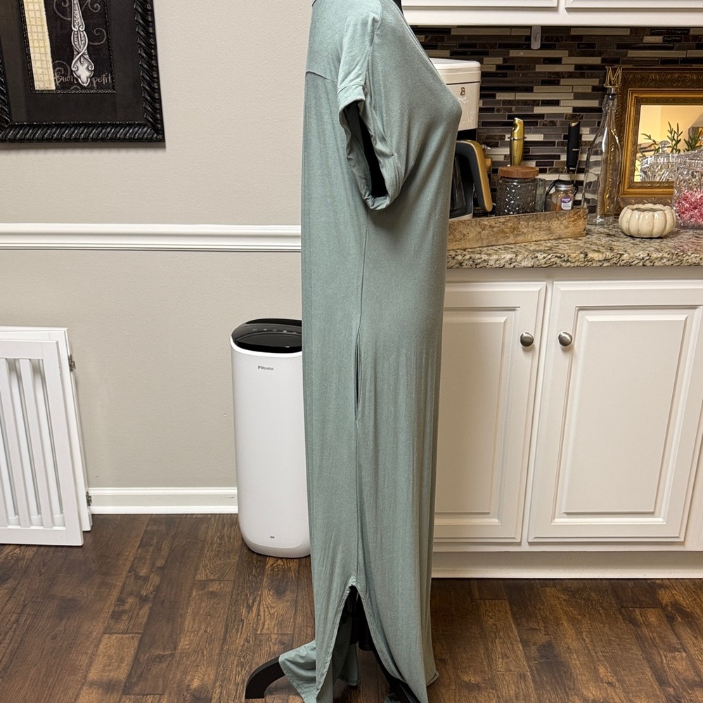 Final Touch Sage Green Maxi Dress Med - Picture 4 of 8